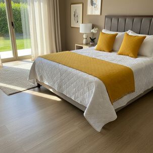 Set Piecera De Algod&oacute;n Con Pompones + 2 Cojines Decorativos