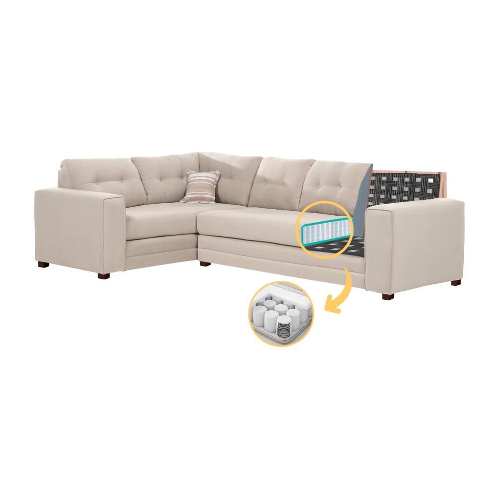 Sofá Seccional Living Factory New Dubai / 6 Cuerpos image number 3.0