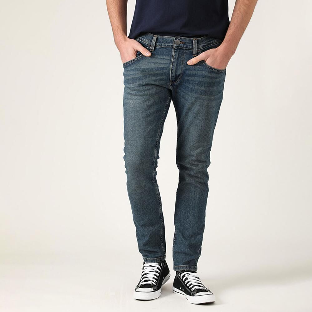 Vaqueros Rotos de Tiro Medio para Hombre-Azul | Linio Perú -  GE582FA1MZWNDLPE