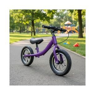 Bicicleta De Aprendizaje Ni&ntilde;os Y Ni&ntilde;as Infantil Freno Morada