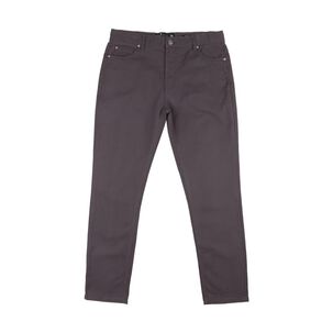 Pantalón Liso Tiro Medio Slim Hombre Az Black
