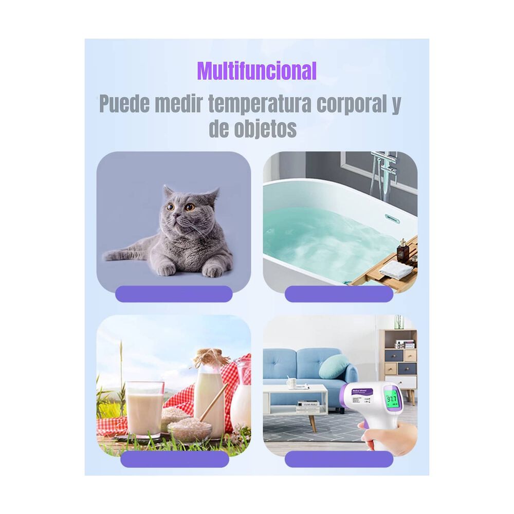 Term&oacute;metro Infrarrojo Digital Con Pilas Lubabycas image number 4.0
