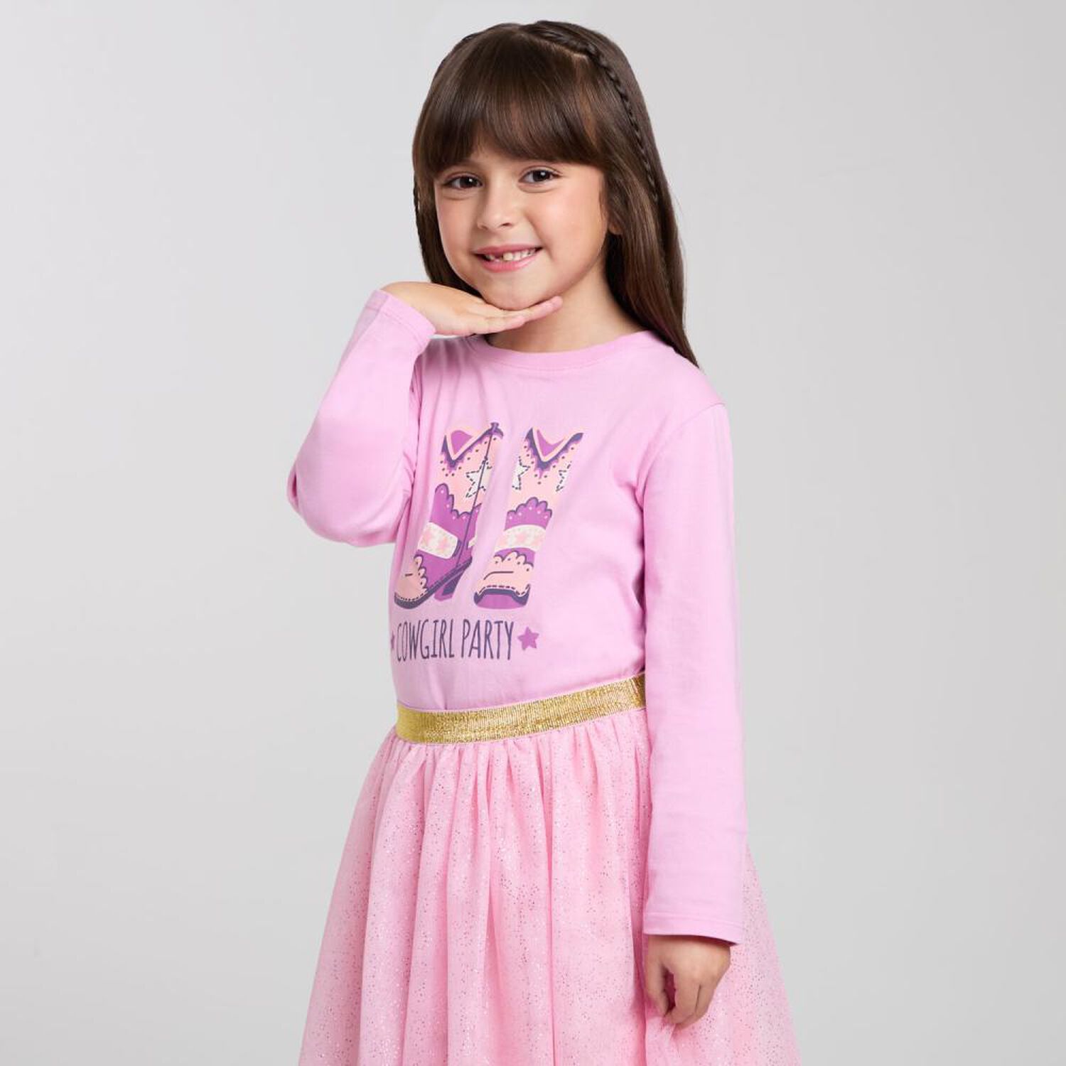 Polera Manga Larga Cuello Redondo Ni&ntilde;a Topsis image number 2.0