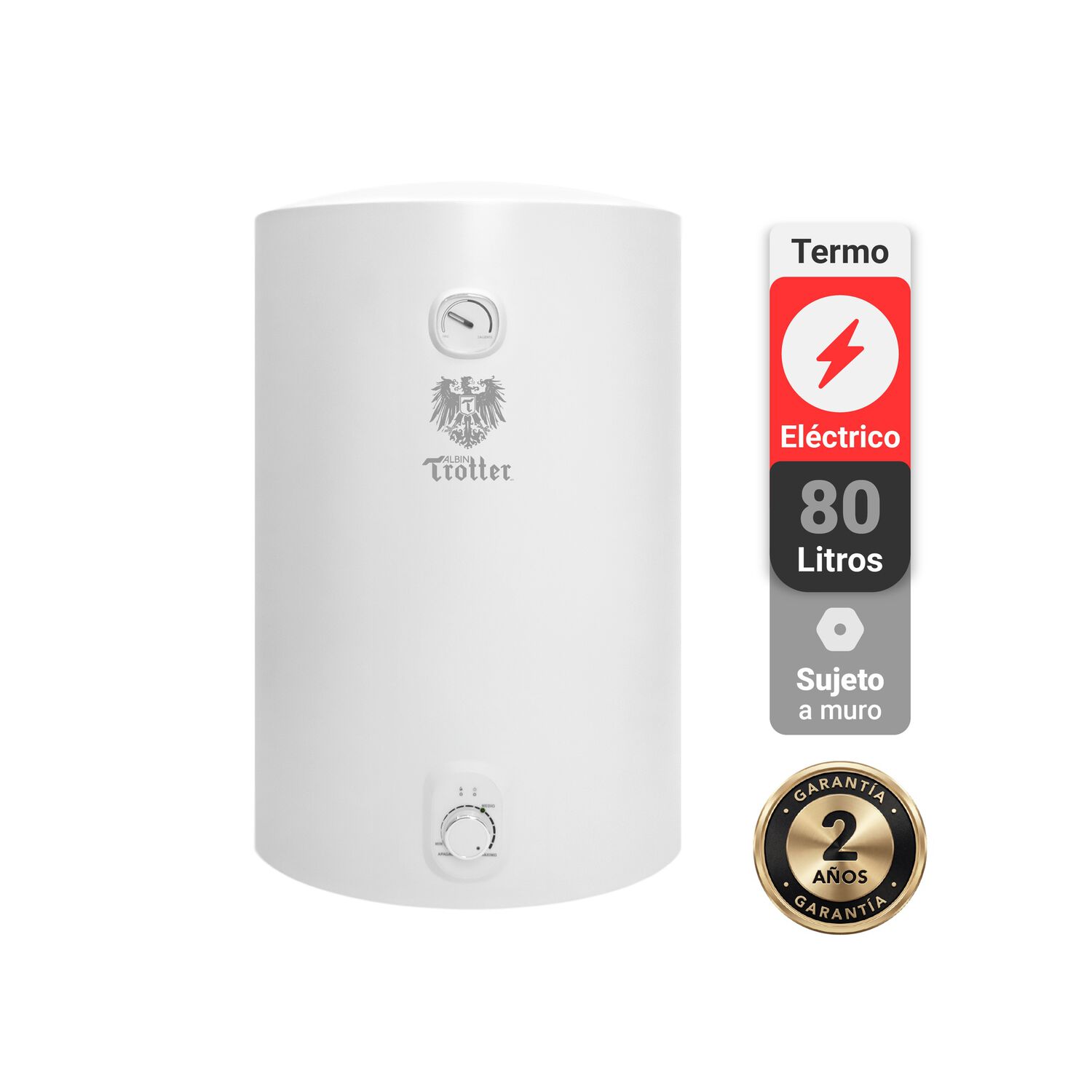 Termo El&eacute;ctrico Albin Trotter 80 Litros 1,5 Kw image number 0.0