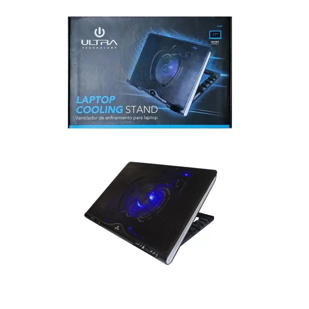 Base Ventilador Cooler Para Notebook Negro image number 2.0