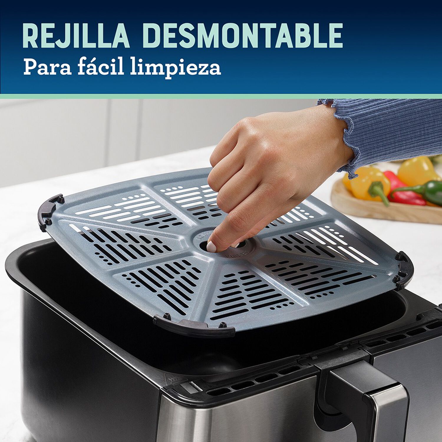 Freidora De Aire Digital Oster Con Capacidad De 9 Lt Ckstaf90d image number 2.0