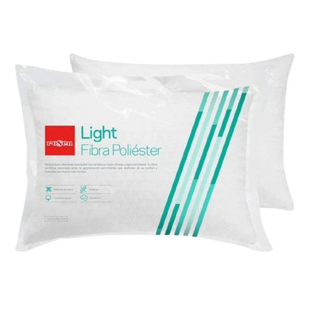 Almohada Rosen 2 Plazas De Microfibra Light Americana 50x70 Cm image number 0.0