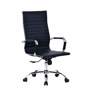 Silla De Escritorio Ergon&oacute;mica Ecocuero Reclinable Dc-408