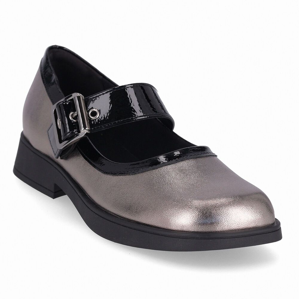 Zapato Mary Jane Mujer Peltre/negro Francisca Piccadilly image number 4.0