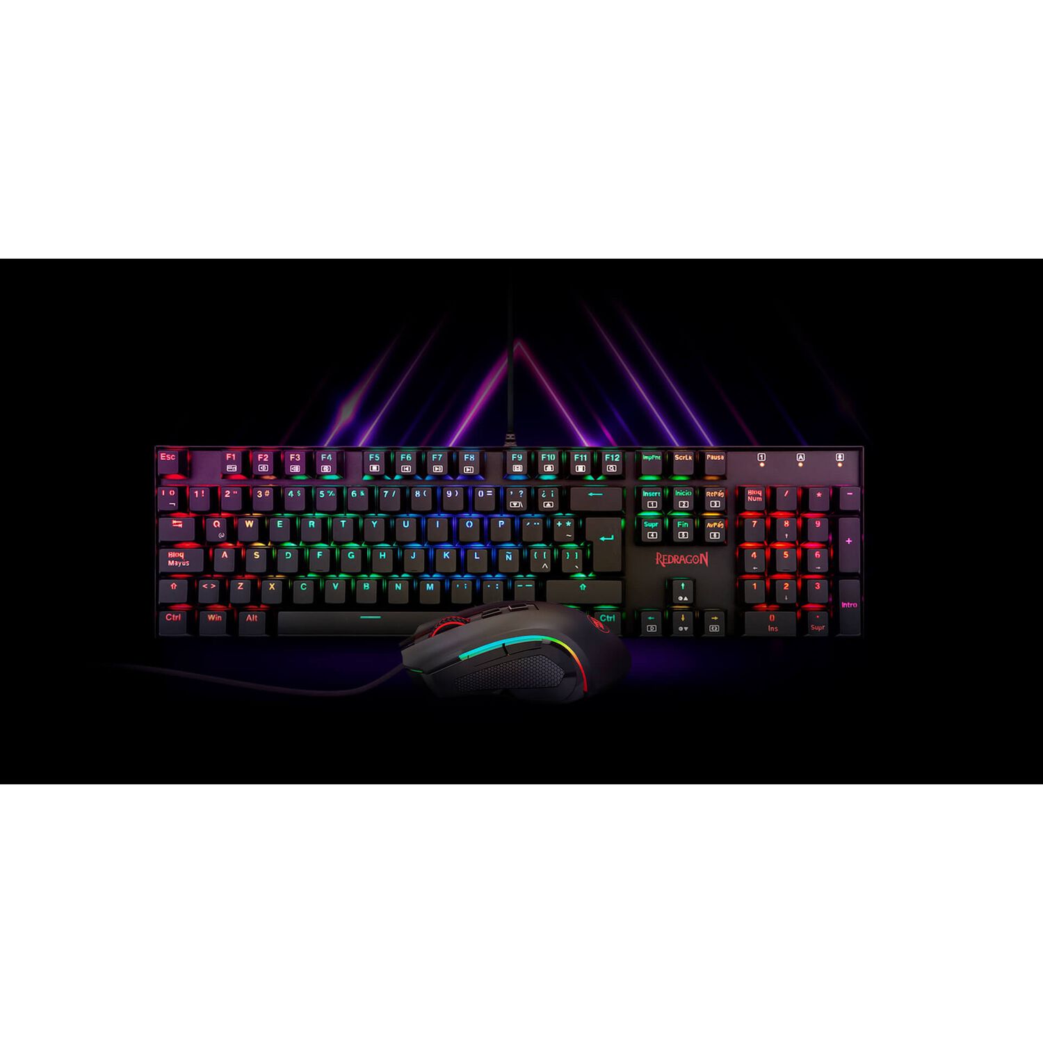 Kit Gamer Redragon Teclado Mec&aacute;nico Mitra + Mouse Griffin image number 7.0