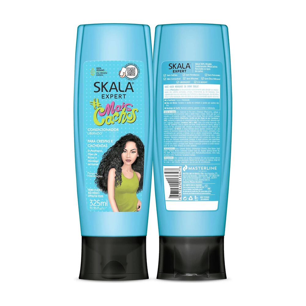 Kit Shampoo Y Acond Rizos Perfectos Mais Cachos Skala Expert 650ml image number 2.0