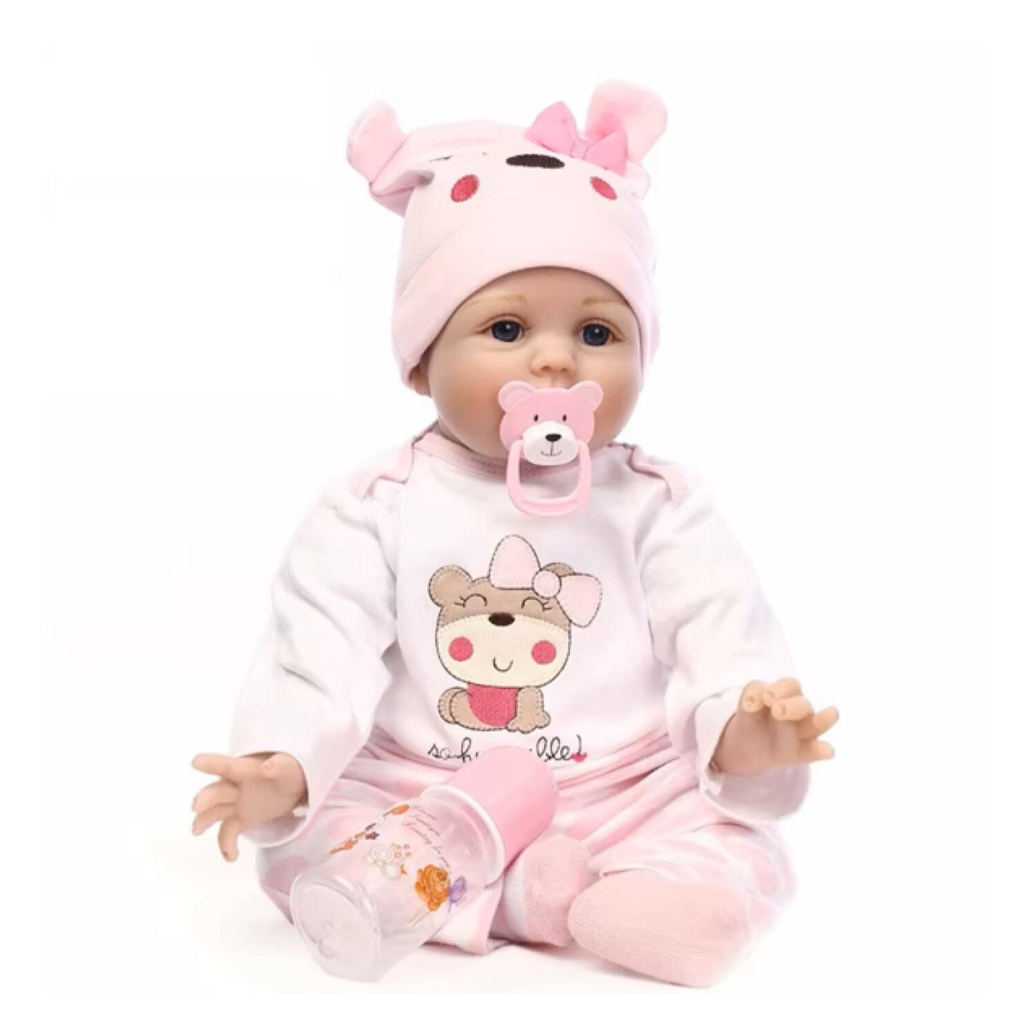 Juguete Mu&ntilde;eca Bebe Reborn Realista 55cm Con Accesorios Infantil image number 0.0