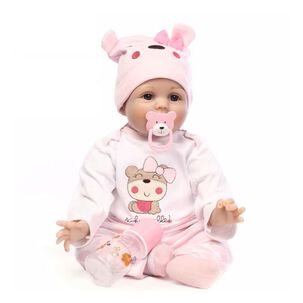 Juguete Mu&ntilde;eca Bebe Reborn Realista 55cm Con Accesorios Infantil
