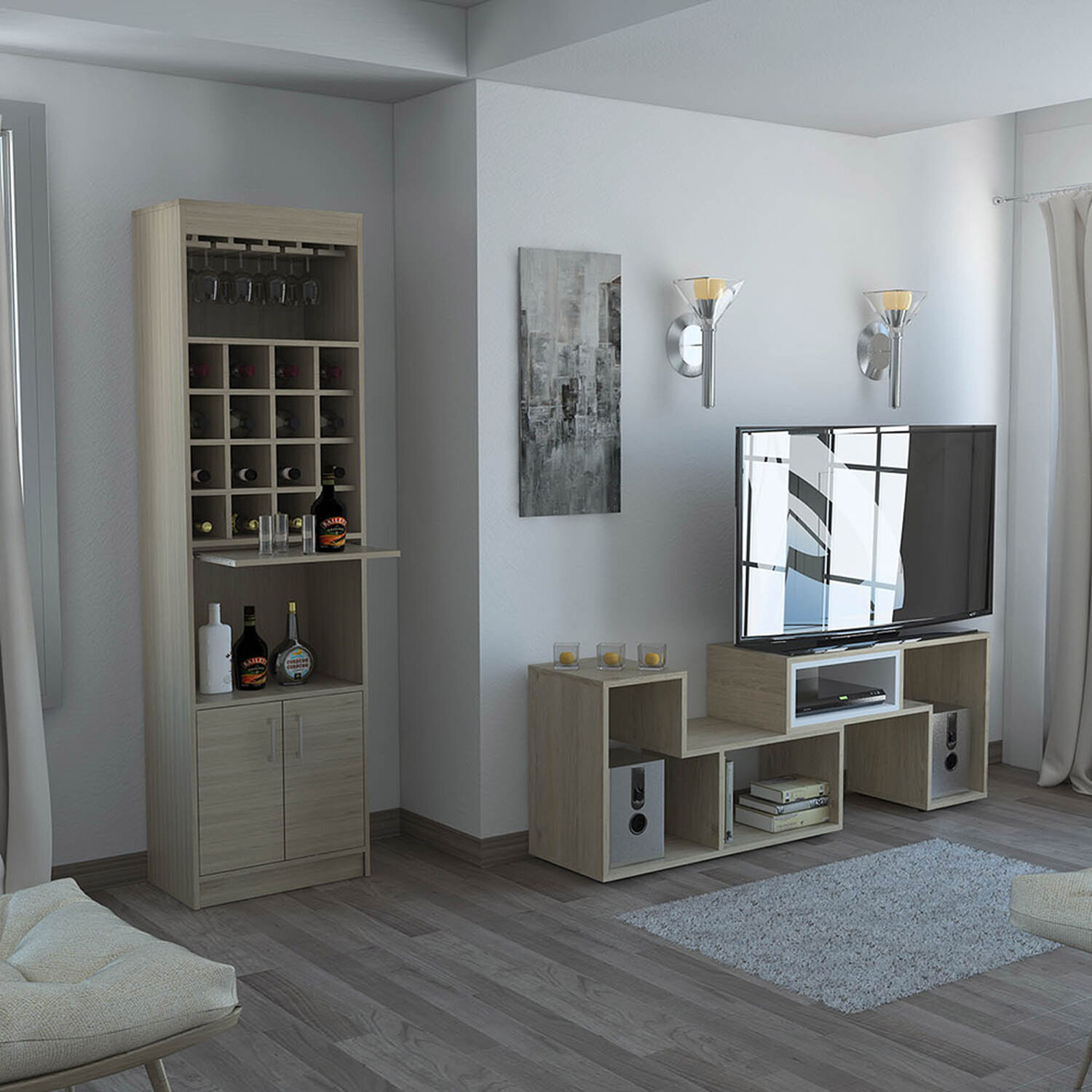 Combo Rack Extensible Casa Ideal Beijing + Bar Casa Ideal Kava image number 3.0