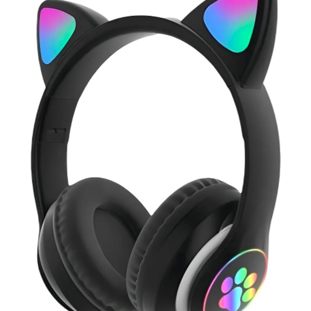 Audífonos Gamer Inalámbricos Negro Con Luz Led image number 0.0