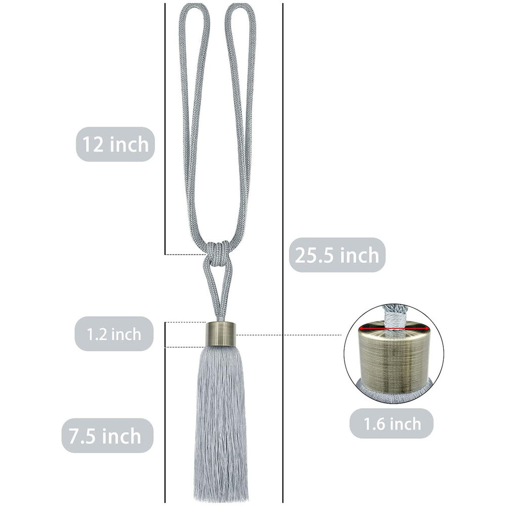 Pack De 02 Sujetadores - Abrazaderas Magneticas Para Cortinas Md05 image number 2.0