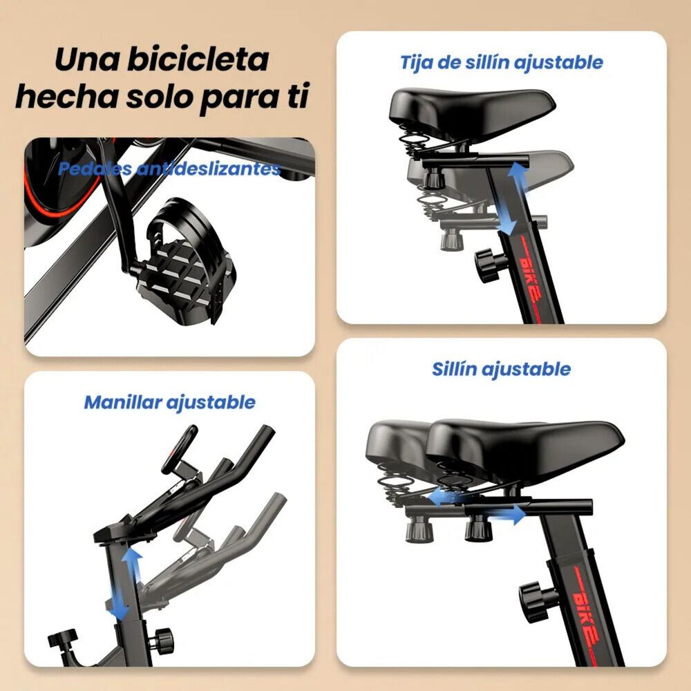Bicicleta Spinning 6kg Resistencia Ambition image number 7.0