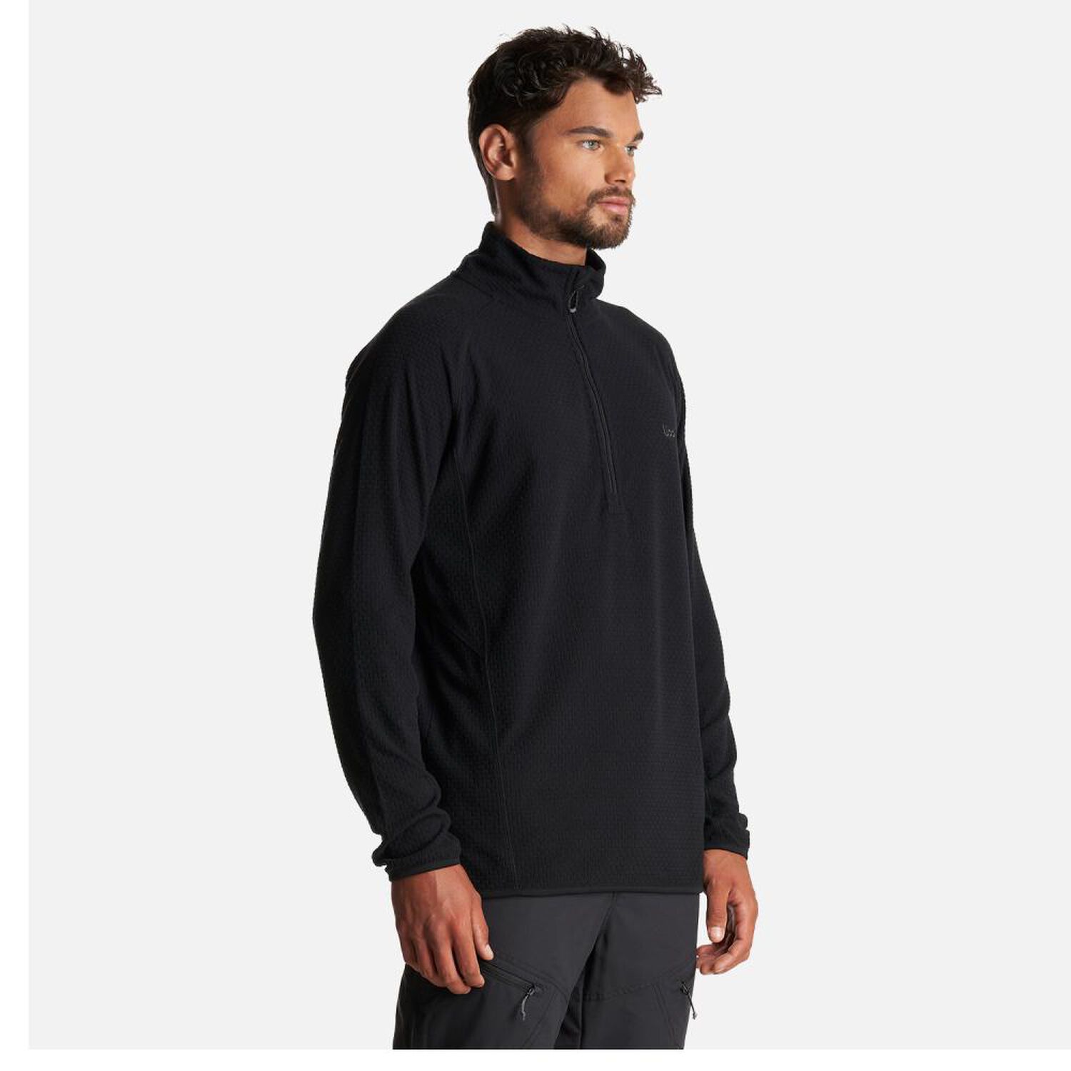Poler&oacute;n Deportivo Cuello Alto Hombre Jacaranda Nano-f 1/4 Zip Lippi image number 1.0