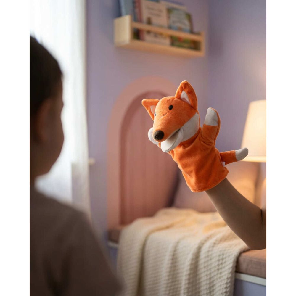 Peluche Titere Animal Zorro Vaca Leon Oveja Rana Lobo image number 22.0