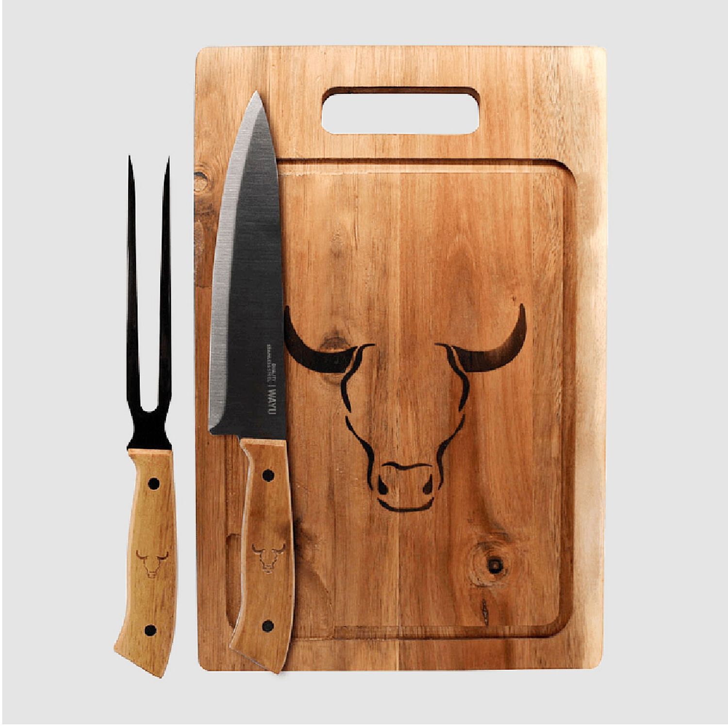 Set Tabla&nbsp;&nbsp; Cuchillo&nbsp;&nbsp; Tenedor Prm Wayu image number 0.0