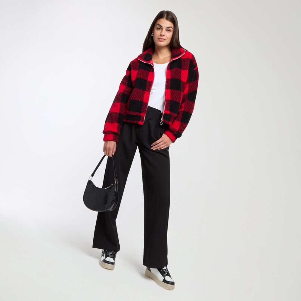 Poler&oacute;n Chiporro Estampado Regular Cuello Alto Mujer Rolly Go image number 1.0