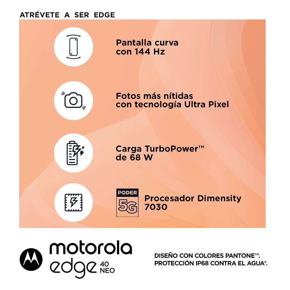 Smartphone Motorola Moto Edge 40 Neo / 5G / 256 GB / Liberado image number 1.0