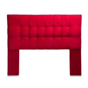 Respaldo Alicante Con Patas Felpa 2 Plazas Rojo