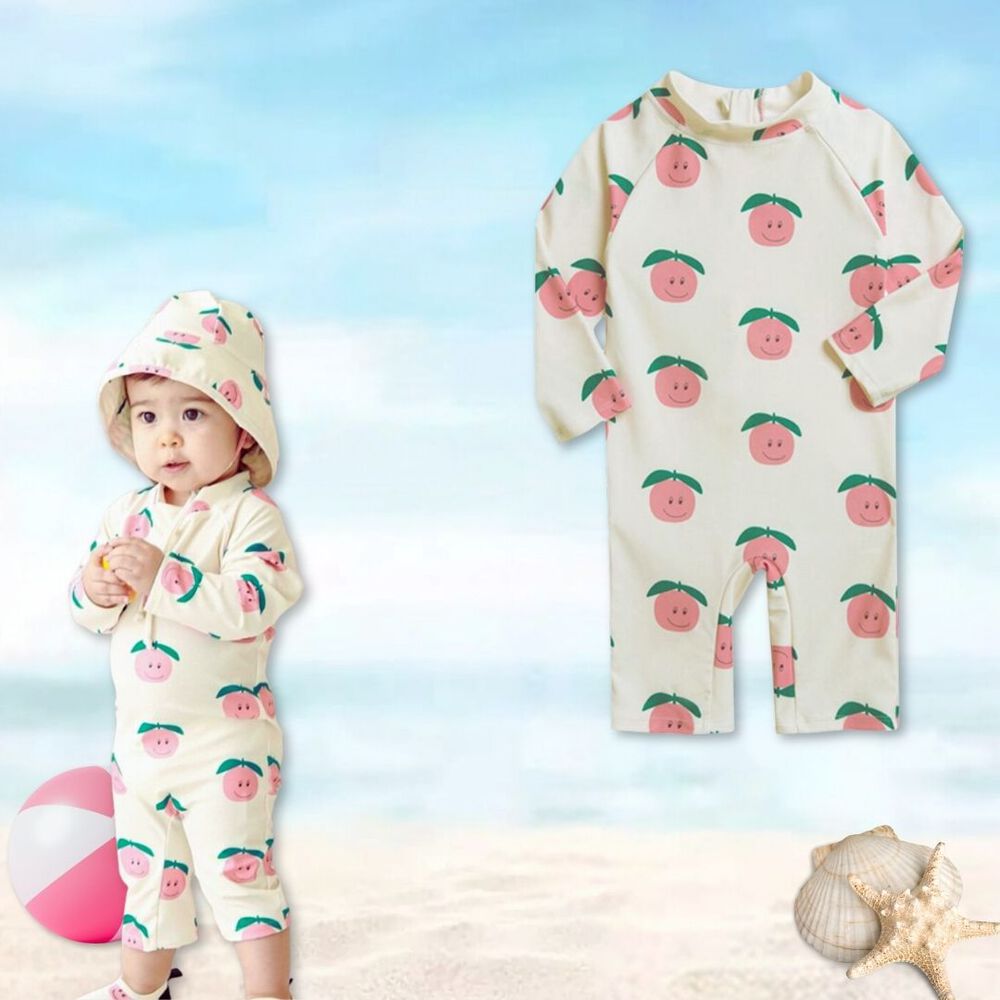 Traje De Baño Enterito Manga Larga Niña Jump Kids Manzana image number 1.0