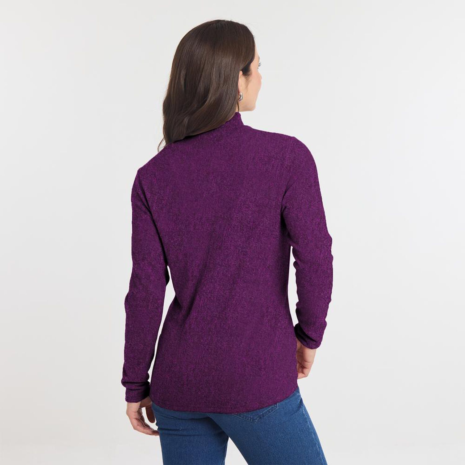 Sweater Regular Manga Larga Cuello Alto Beatle Mujer Geeps image number 1.0