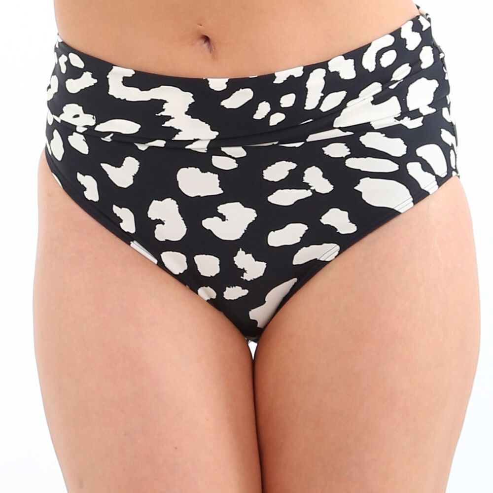 Bikini Calzón Pin Up Doble Uso Estampado Negro image number 1.0