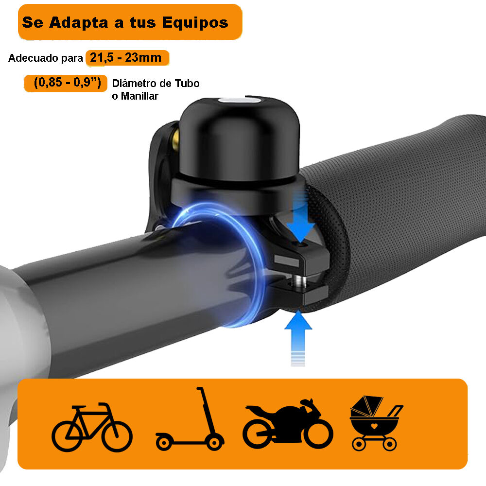 Campanilla Con Soporte Para Airtag Bicicleta Scooter Y Otros image number 3.0