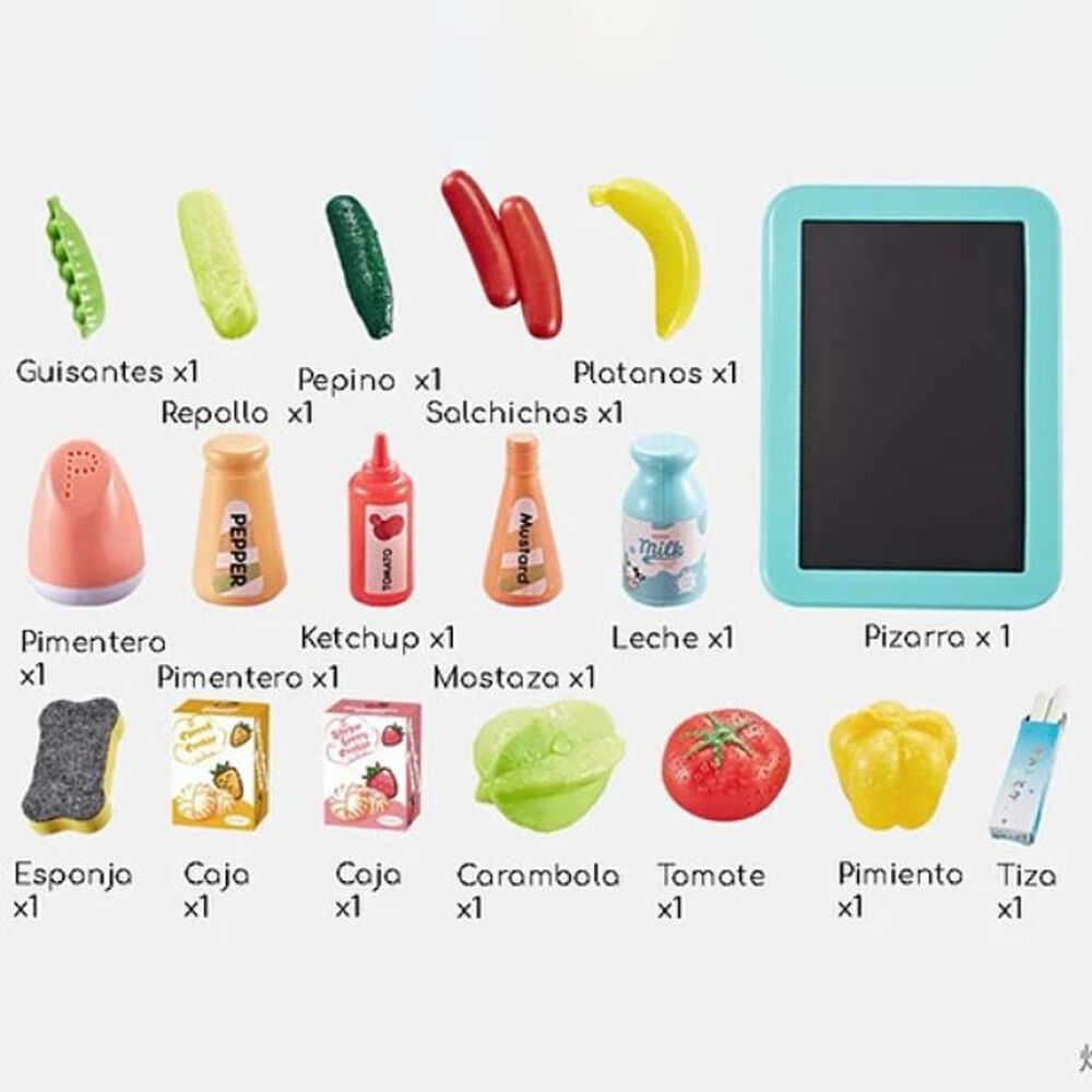 Juego De Cocina Con Luces Y Sonidos 42 Piezas 63cmx45cm image number 5.0