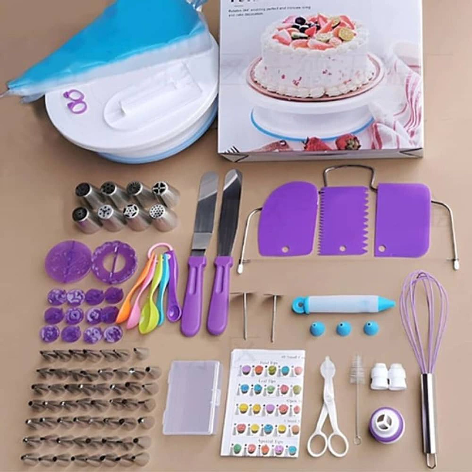 137 Accesorios Para Decorar Tortas Con Base Giratoria 360 image number 1.0