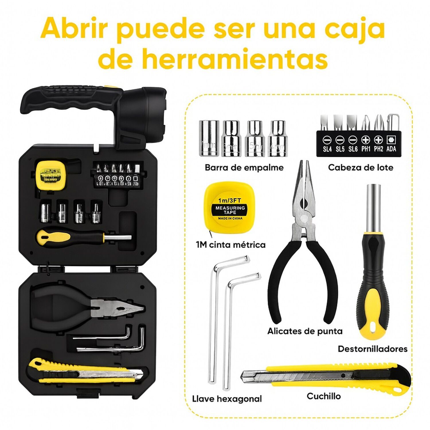 Linterna Solar Led Recargable De Camping Con Herramientas image number 4.0