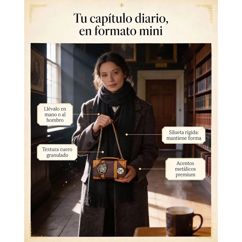 Cartera Bolso Hogwarts Harry Potter image number 2.0