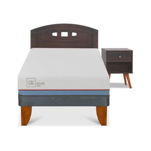 Cama Europea Cic Excellence Plus / 1.5 Plazas / Base Normal + Set De Maderas