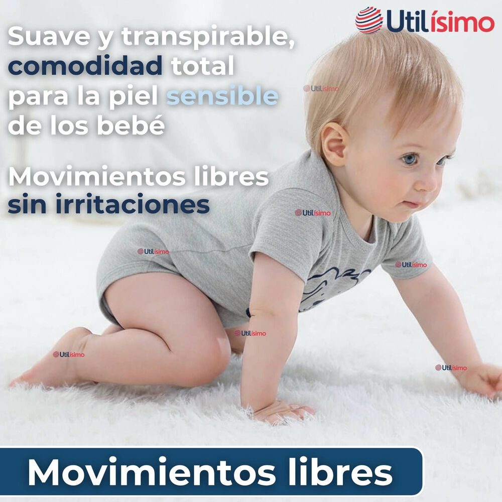 Pack 5 Bodys Ni&ntilde;o Manga Corta Tedmimak 100% Algod&oacute;n Loud But Cute image number 5.0