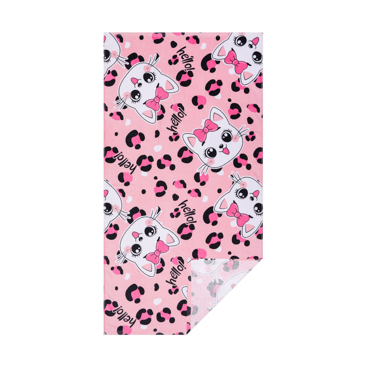 Toalla De Playa Casaideal Kids Gatapinky 27 / 70x140 Cm image number 7.0
