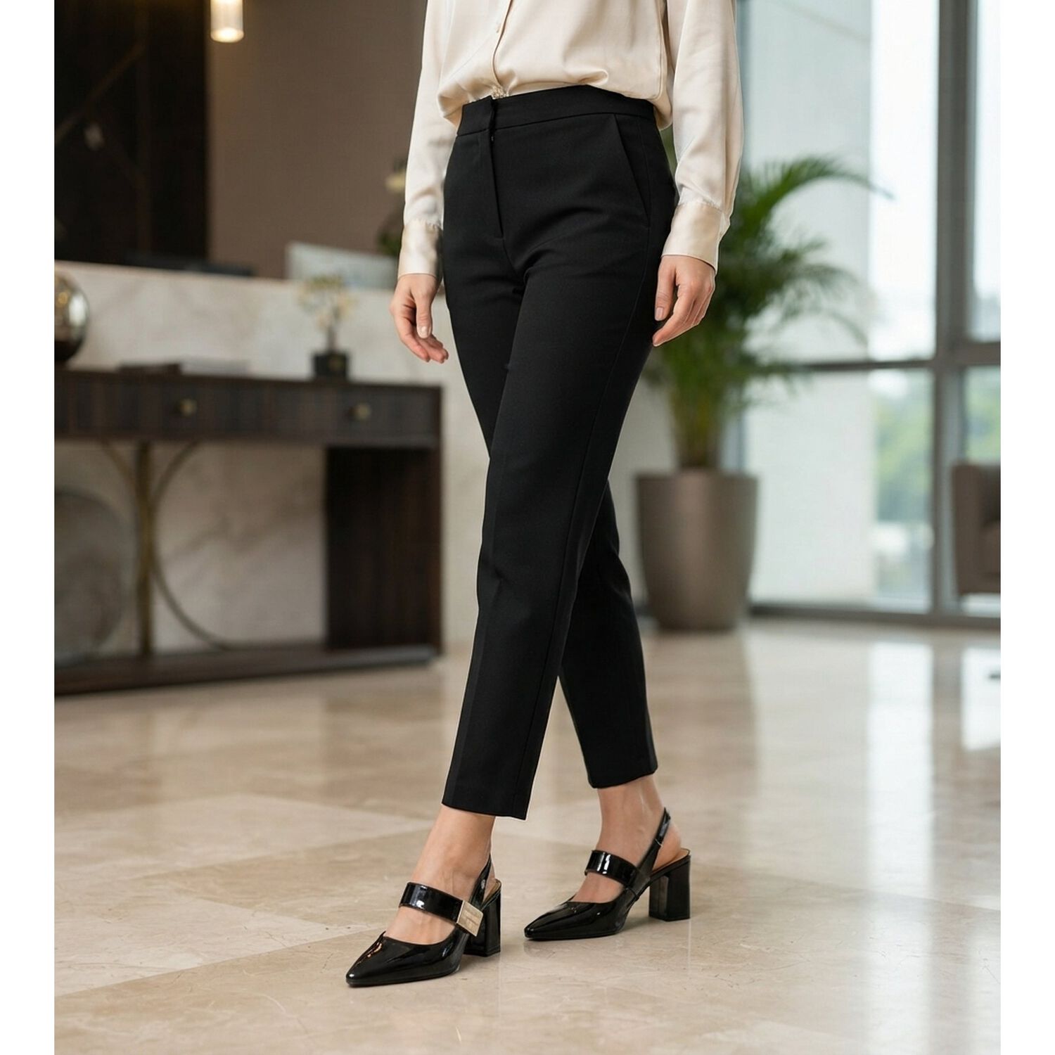 Zapato Glam Negro Charol Alquimia image number 4.0