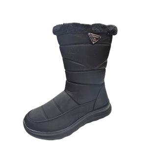 Bota De Invierno Impermeable Mujer Negro