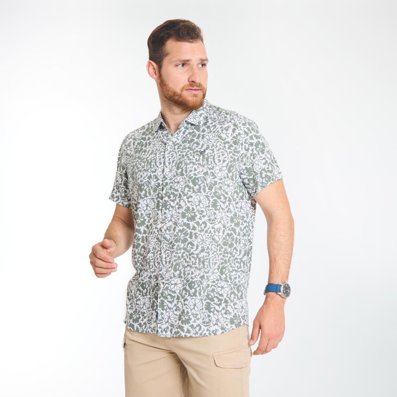 Camisa Manga Corta Hombre Peroe image number 2.0