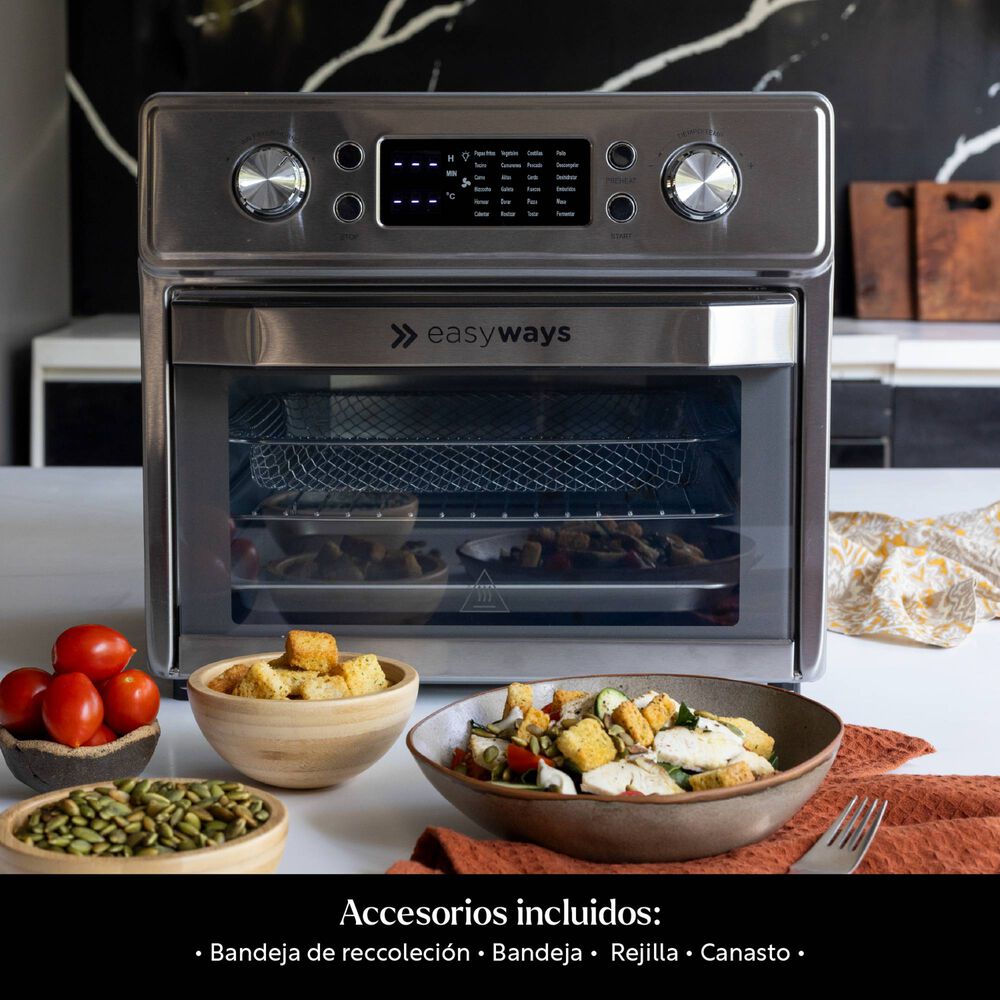 Freidora De Aire Horno Air Fryer Gourmet Pro 20 L Easyways image number 11.0