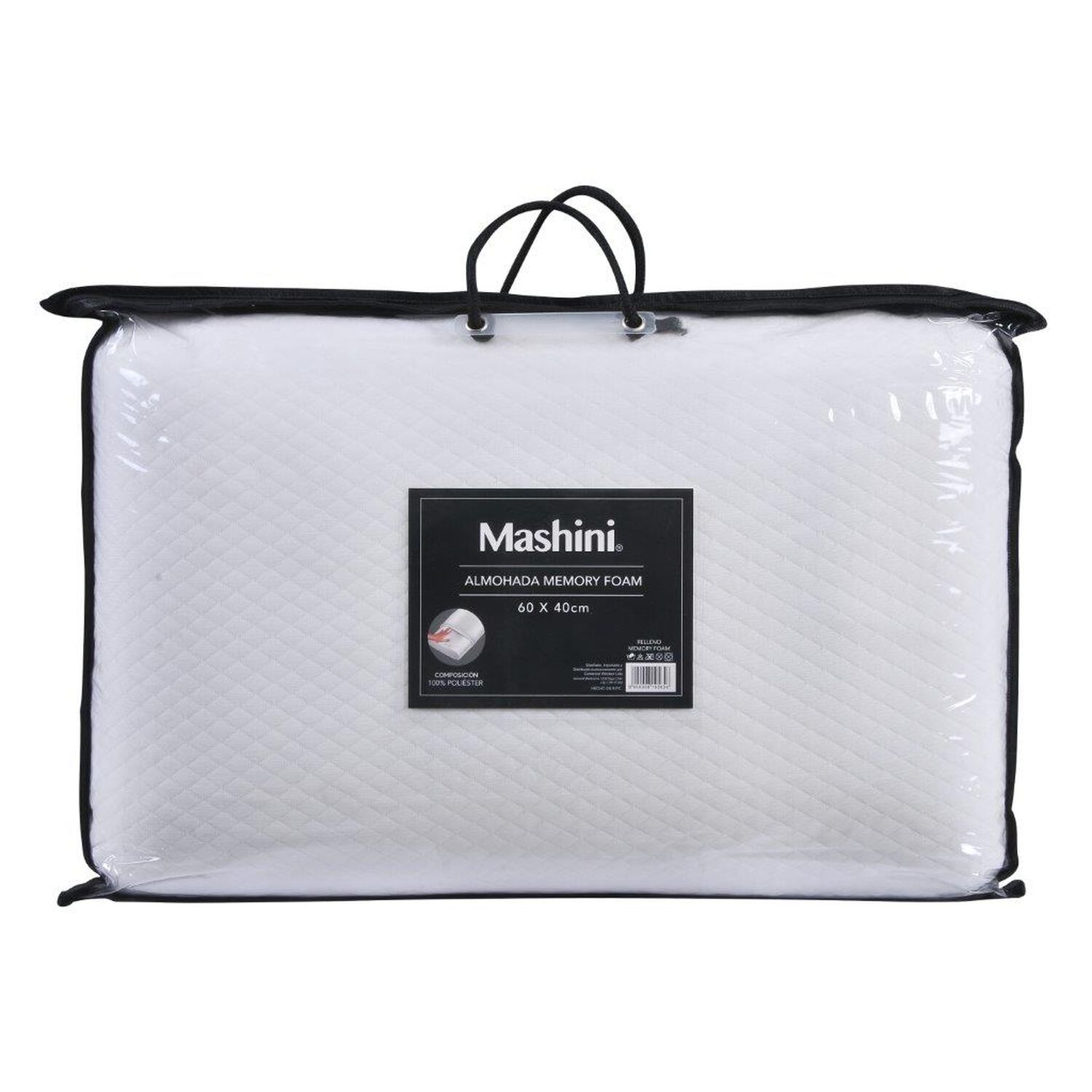 Almohada Memory Foam 40x60 Cm Blanca image number 2.0