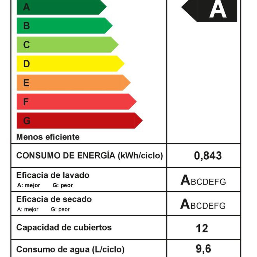 Lavavajillas Fdv Active Fs 12 Cubiertos Color Silver image number 9.0