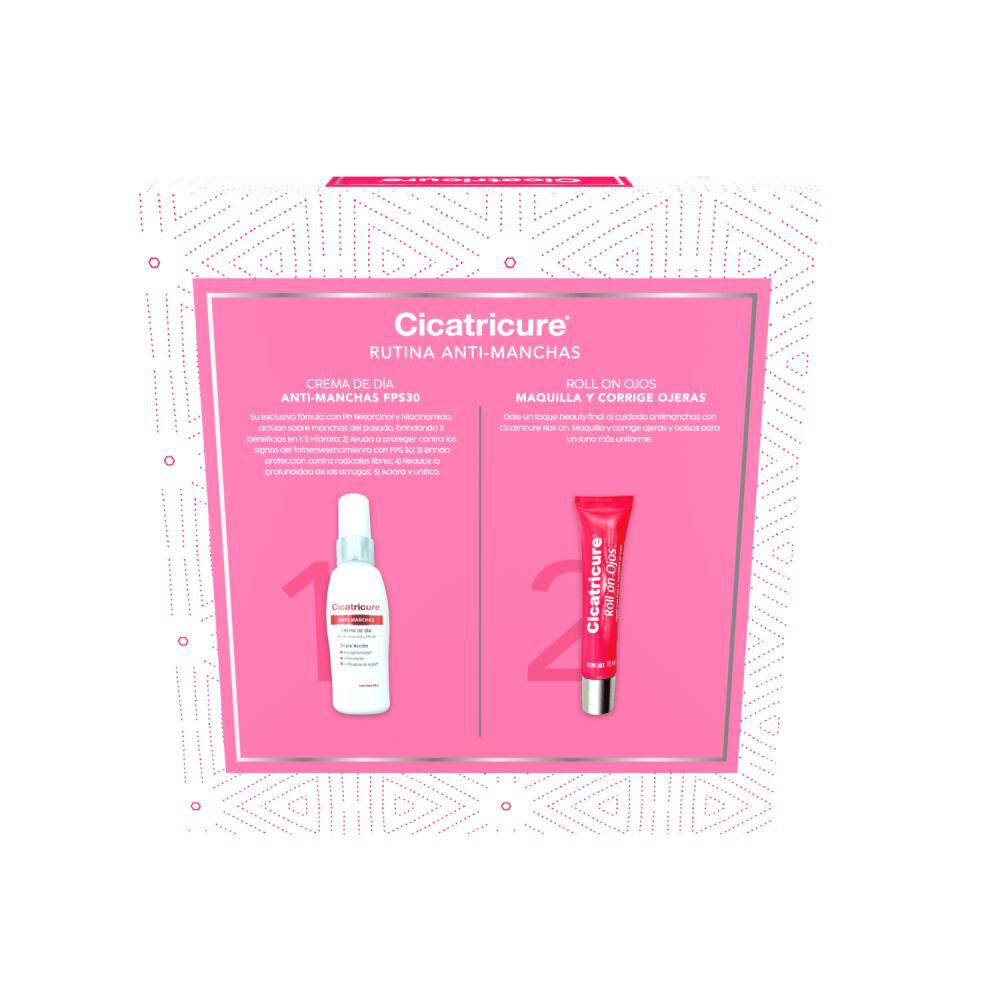 Pack Cicatricure Crema Anti-machas Fps 30 50 Gr + Roll On Ojos 15 Ml image number 1.0