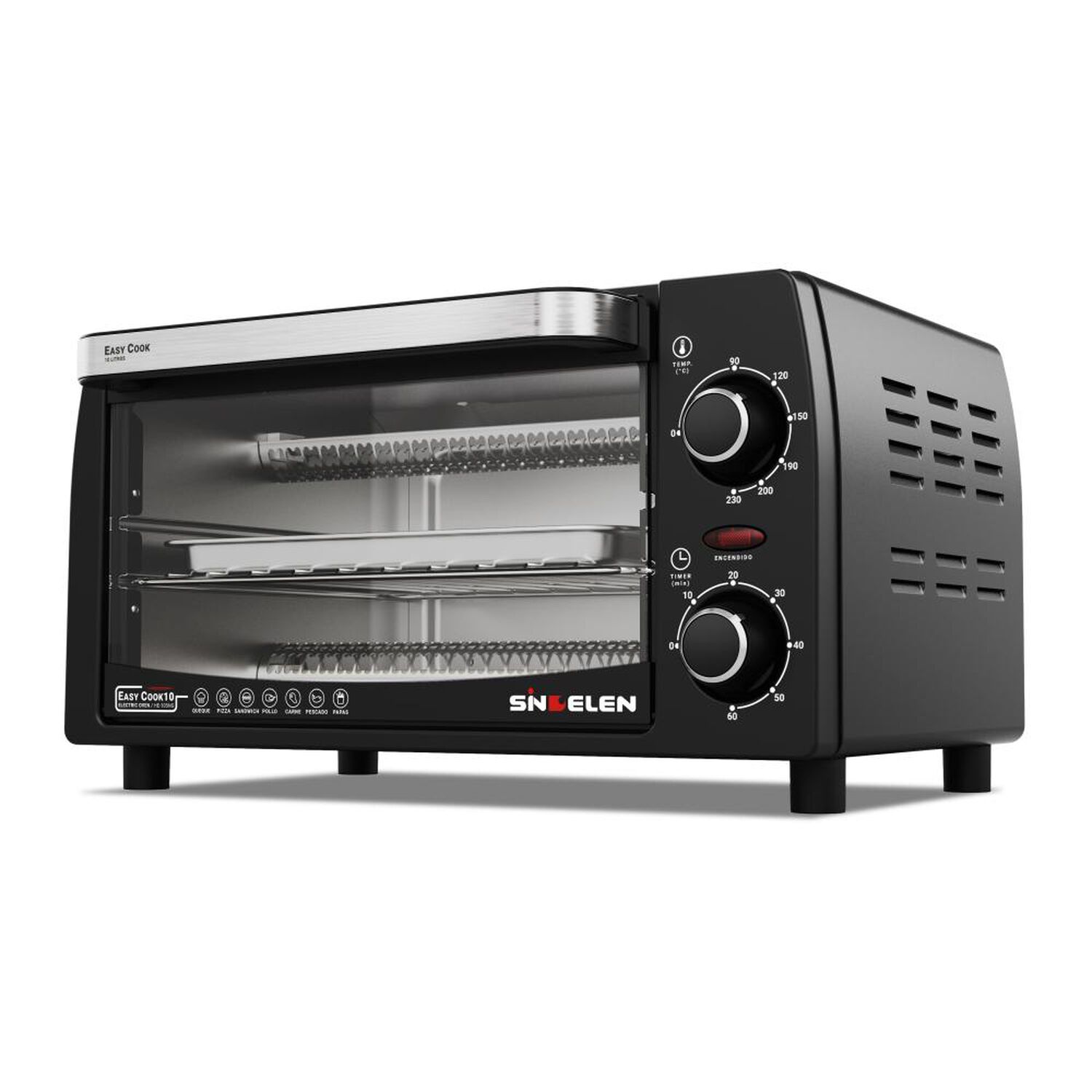 Combo Minipimer M&aacute;s Horno El&eacute;ctrico Sindelen He-105ng + Bm-500bl image number 4.0