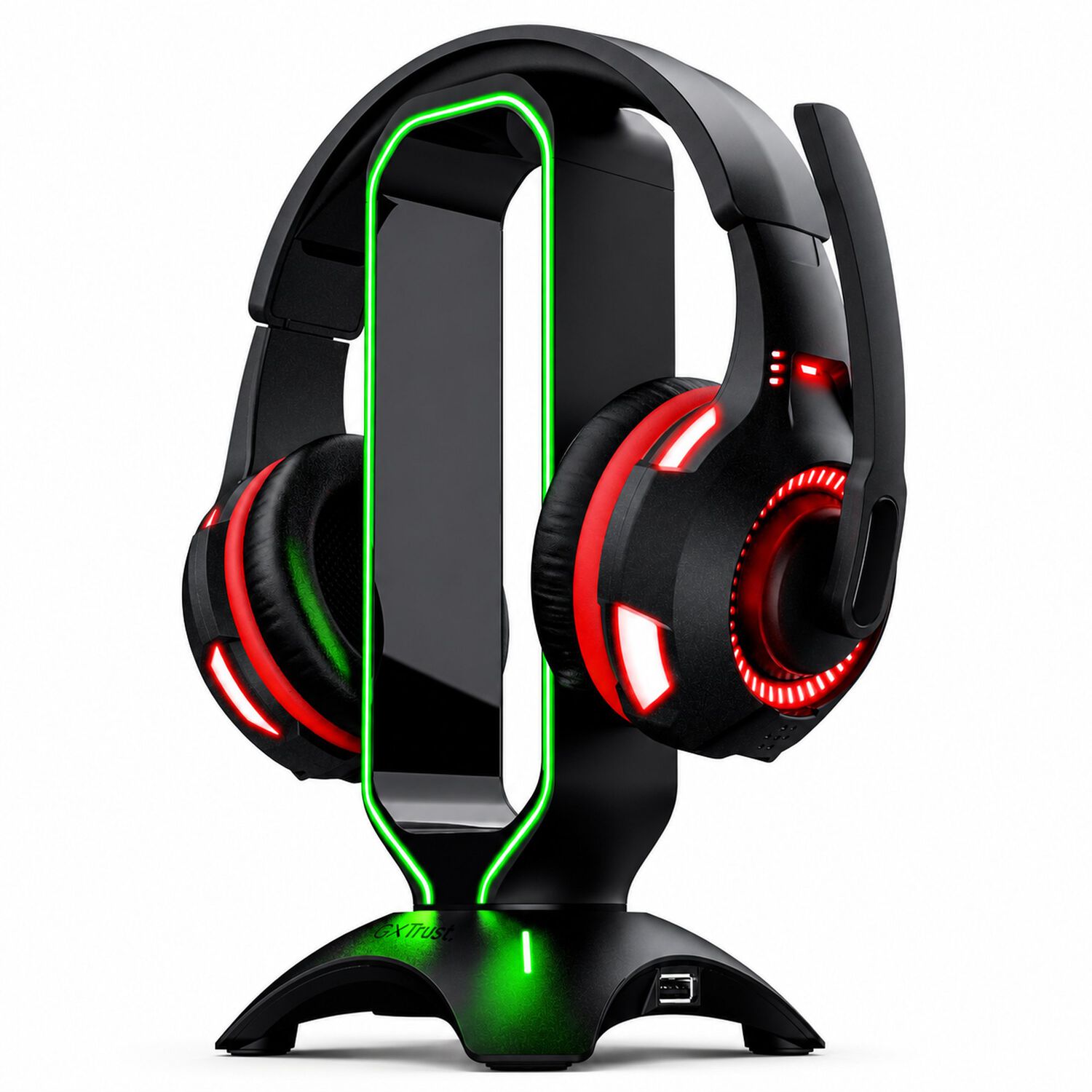 Soporte Stand Gamer Rgb Para Aud&iacute;fonos Trust Gxt 265 + Hub image number 9.0
