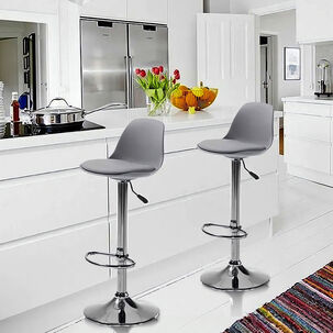 Pack 2 Silla Alta Bar Orlando T Gris