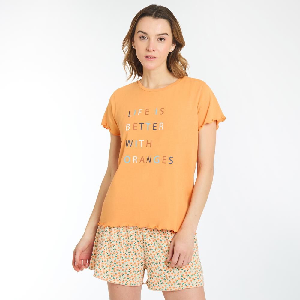 Pijama Manga Corta Mujer Freedom image number 0.0