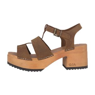 Sandalia Plataforma Madera Lily Caramelo Alquimia